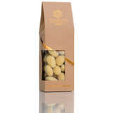 Mandler - Hvid chokolade, ristet kokos og passionsfrugt pulver