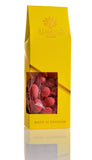 Mandler - Mælkechokoalde, praliné og hindbær pulver