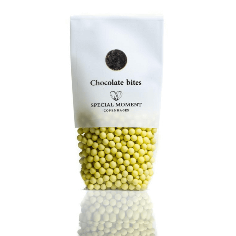 Chokoladekugler mini - Lysegul mat