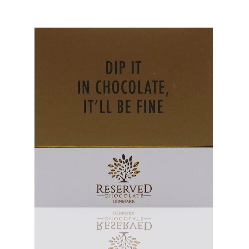 Dip it in chocolate, it'll be fine - mælkechokolade plade