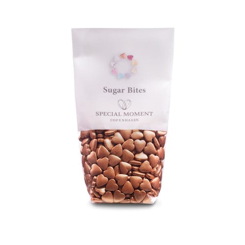 Sugar Bites - Hjerter mini i Kobber metallic