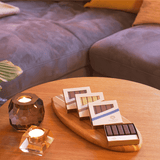 Minibar med hvid chokolade og passionsfrugtkaramel