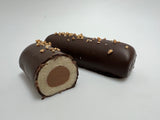 Marcipanroulade med nougat og mørk chokolade